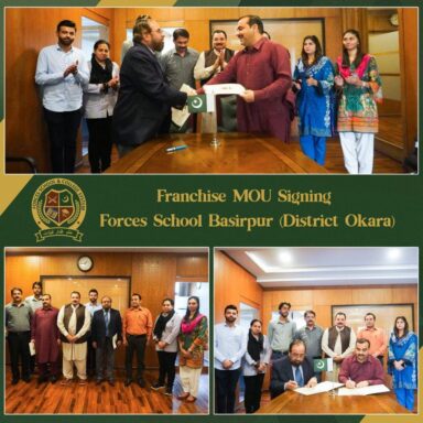 Franchise MOU Signing for Forces School Basirpur Campus in District Okara