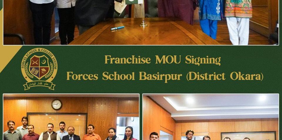 Franchise MOU Signing for Forces School Basirpur Campus in District Okara