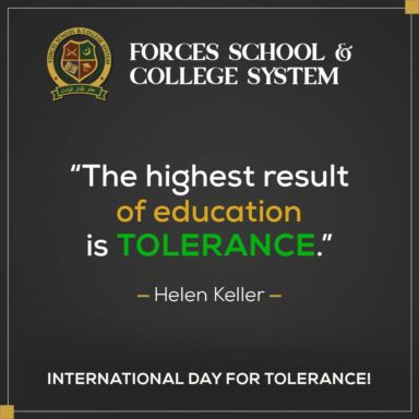 Happy International Day for Tolerance