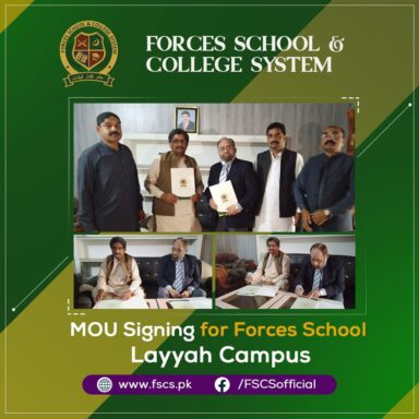 MOU Signing for Forces School Layyah Campus!