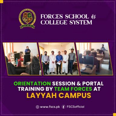 Orientation Session & Portal Training By Team Forces At Layyah Campus.