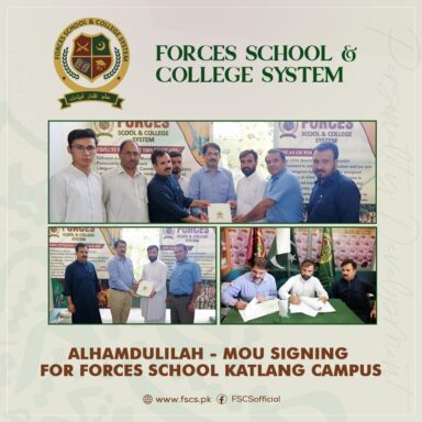 MOU Signing for Forces School Katlang Campus.