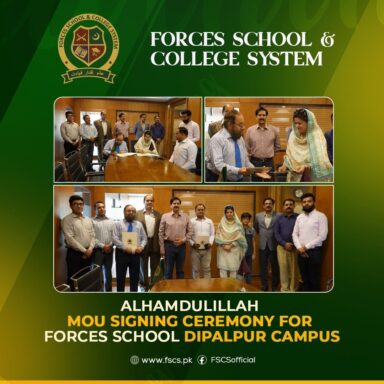 MOU Signing Ceremony for Forces School Dipalpur Campus.