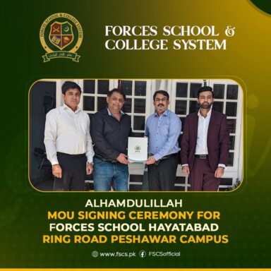 MOU Signing Ceremony for Forces School Hayatabad Ring Road Peshawar Campus
