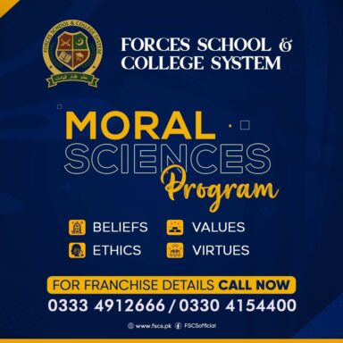 Forces School System's Moral Sciences Program Instills Belief, Values, Ethics And Virtues Among The Students For Effective Character-Building