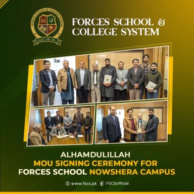 Alhamdulilah - MOU Signing Ceremony of Forces School Nowshera Campus