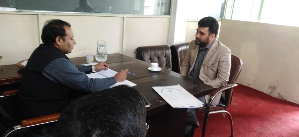 Interview conduct at Charsadda campus by Head office Team