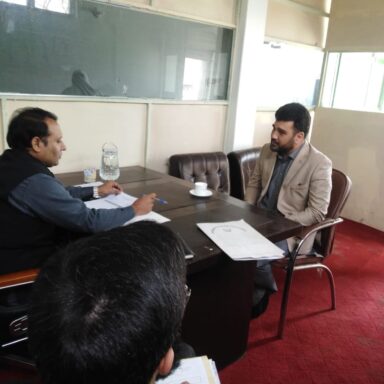 Interview conduct at Charsadda campus by Head office Team