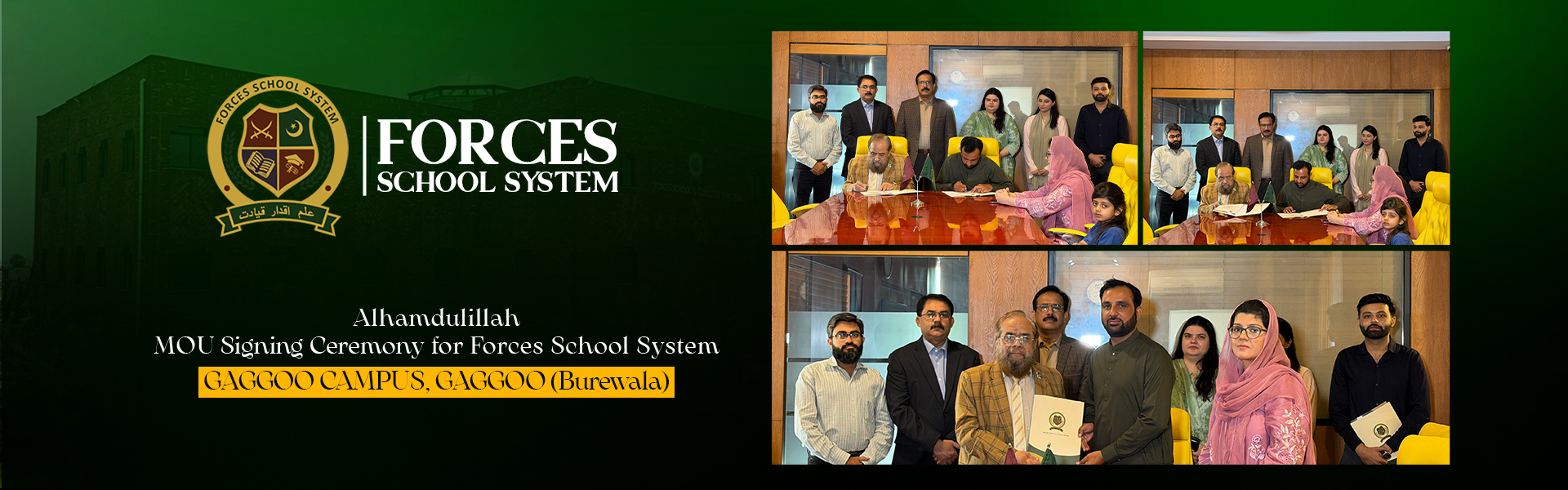 MoU Signing Ceremony Gaggoo Campus, Gaggoo (Burewala)