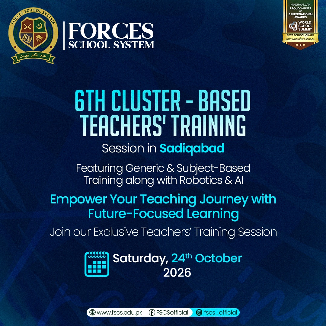6th Cluster-Based Teachers’ Training Session